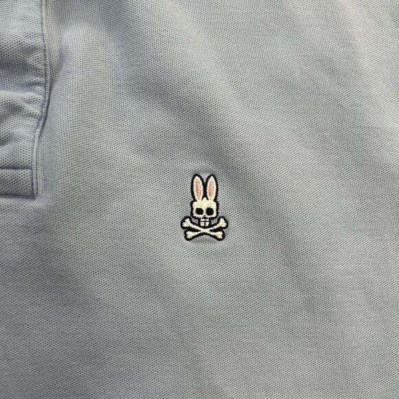 Psycho Bunny Polo Short Sleeve 3XLT Baby Blue Robert Godley - Picture 3 of 9